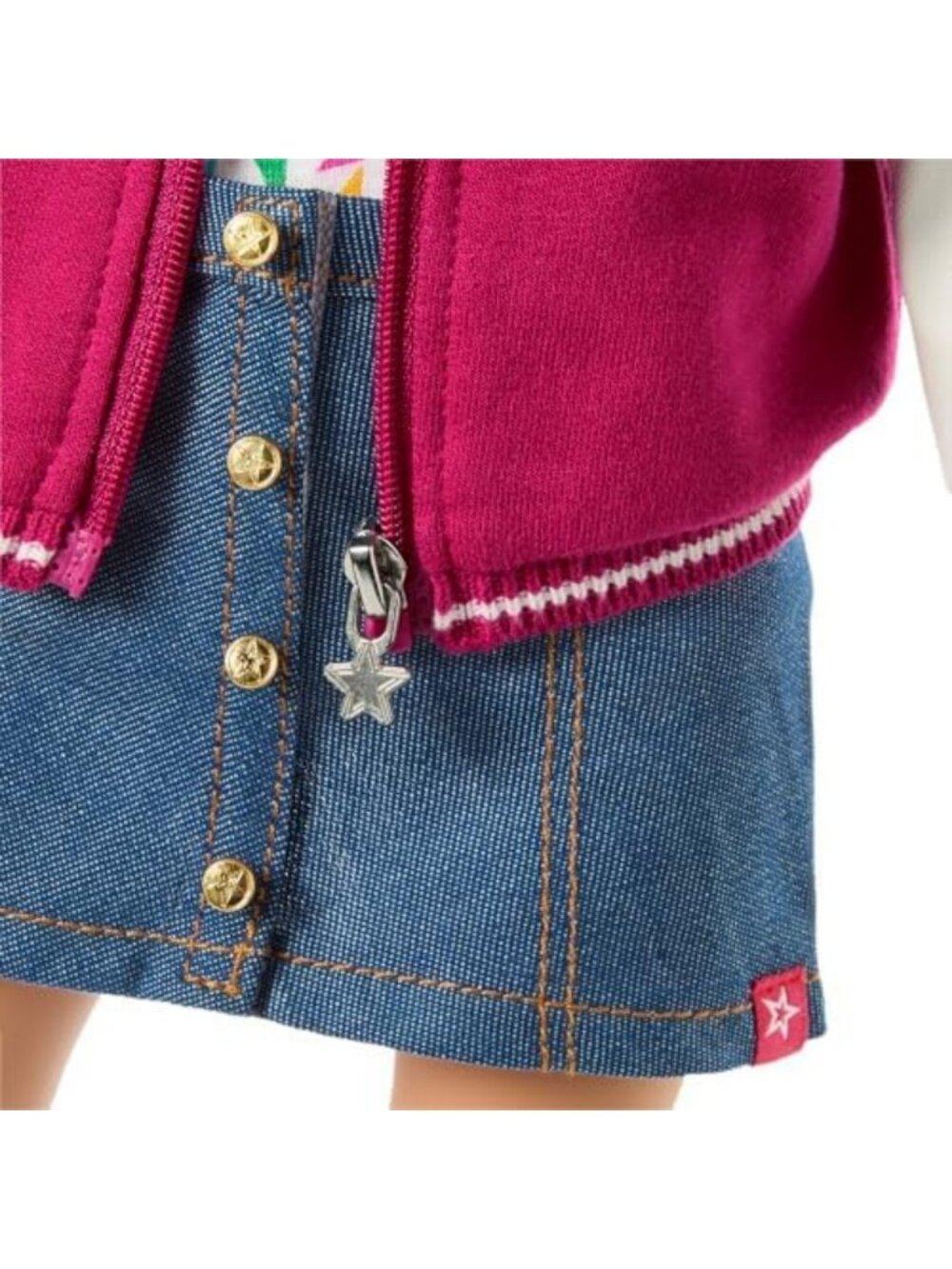 18" Doll Clothes Set - Varsity Jacket & 4-Piece Outfit for Girls Ages 6 - Picture 4 of 6